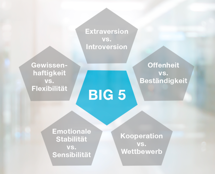 BIG 5 - Die 5 Bereiche - Persönlichkeitsentwicklung - Ihr Businesscoach - Karrierecoaching